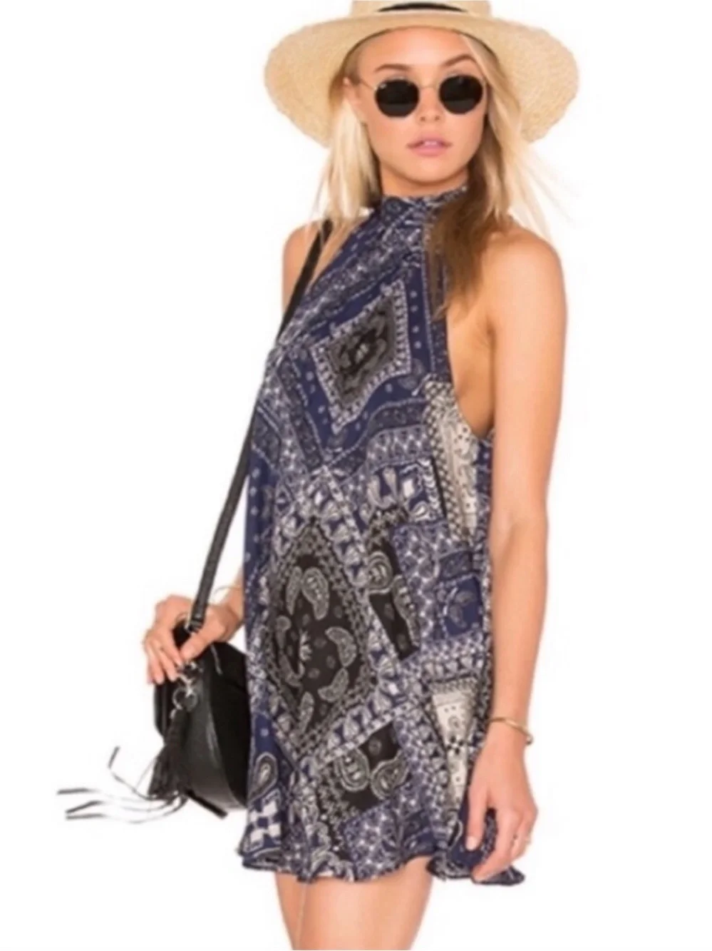 NWT Intimately Free People Beaux Mock Neck Slip Dress Size S